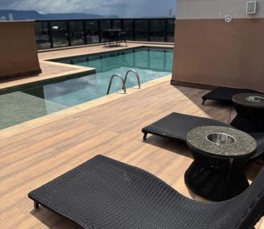 Plano Diretor Sul Apartment | Flat Vivence com cama Super King