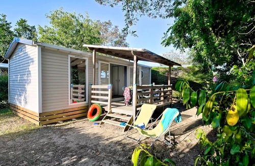 Anneyron House | Flower Camping La Chataigneraie * - Mobil home Comfort 29 m2 (2 bedrooms) + covered terrace + TV 6 persons