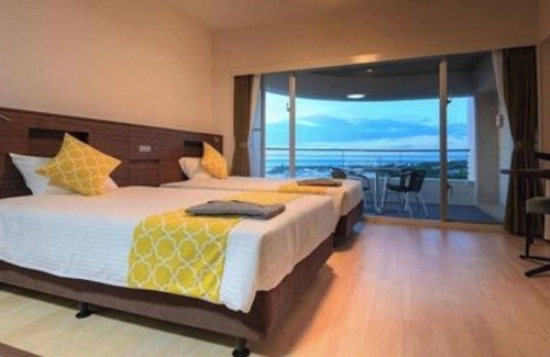 Nakadomari Hotel | For 4 people Partial Ocean View Twin vs | Roo/Kunigami-gun Okinawa