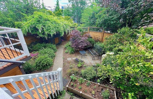Minor House | Fresh & Hip in Fab Locale, Parking, Fenced Lush Oasis! 99 Walk Score!