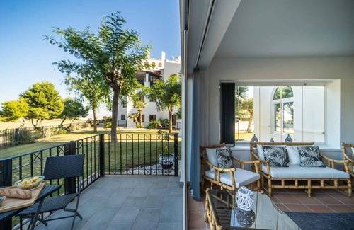 Caserio Los Tarquinos Apartment | Front line Golf Course. 2 bedroom/bathroom apartment, private Jacuzzi area,