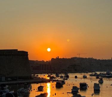 Kalkara House | Front Row Seafront House with Dreamy Valletta and Harbour Sunset Views