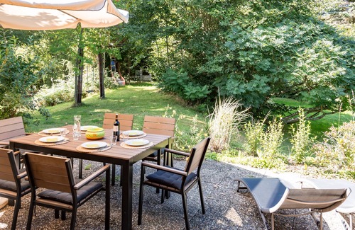 Neuhof Apartment | garden apartment, countryside, conservatory, terrace with pool u. Garden Sauna