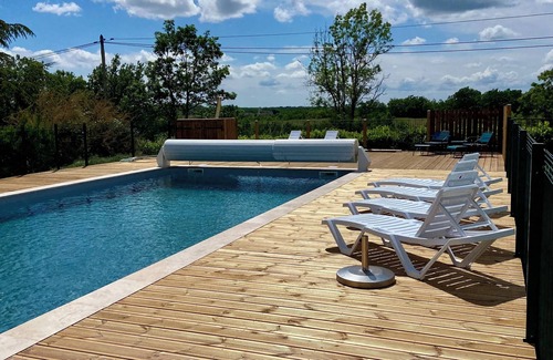 Bagat-en-Quercy House | Gîte 4 people L'observatoire with view and swimming pool