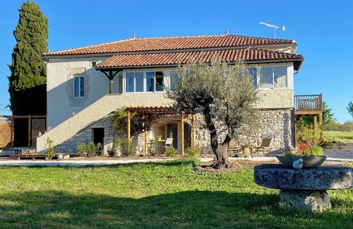 Bagat-en-Quercy House | Gîte 4 people L'observatoire with view and swimming pool