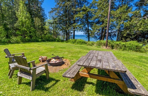 Eastsound RV Rental | Glamping Tent with Westerly Ocean Views - 1 min walk to beach!
