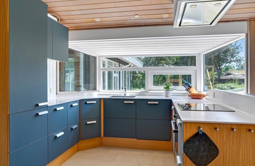 Skodshoved House | Gorgeous home in Knebel with sauna