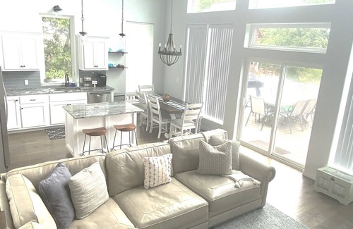 Hoyt House | Gorgeous lake house with sandy beachfront. Welcome to Lost World Landing