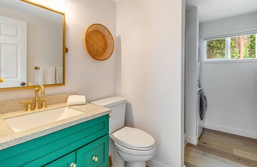 Camano Island Cabin | Gorgeously renovated home with Saratoga Passage views - 1 block to the beach