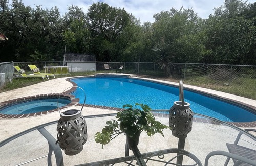 San Antonio House | Great Secluded Home with Private Pool & on Wooded Lot Alamo Ranch Area!