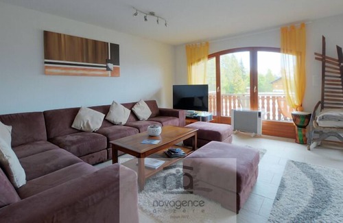 Anzere Ski Chalet | Ground floor: Terrace with table and chairs, hall with a big closet, bathroom with shower and WC, fu