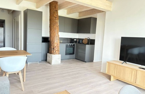 Altfunnixsiel Apartment | Gulfhof Funnixerhörn twee: Historic accommodation with terrace and large garden