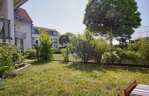 Wiek Apartment | hafennahe 1-Raum-Ferienwohnung mit kleinem Garten - Haus Windland FeWo 24