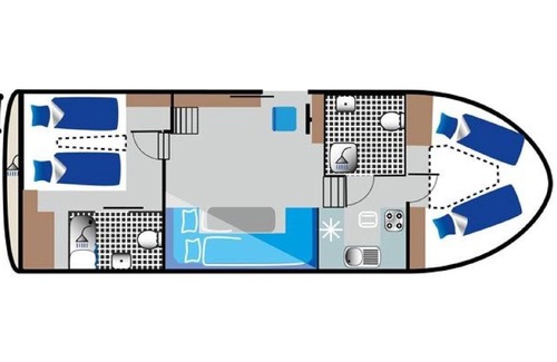 Priepert Boat Rental | Haines 1070 - license-free houseboat - KUHNLE-TOURS Fürstenberg