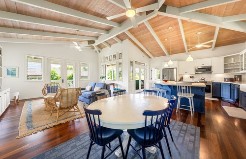 Hanalei House | Hale Ka Mahina, walk to Hanalei Bay & town. TVNC-1115