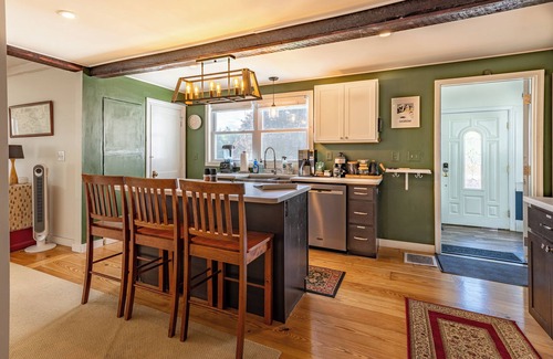 Hallowell House | Hallowell Hilltop Home with A/C, Hot Tub & Sauna