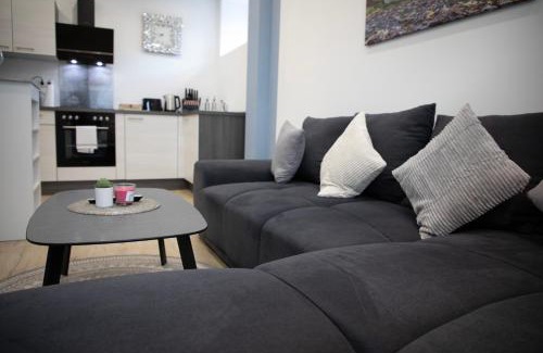 Wolfsburg Apartment | HANNIBAL - Design Apartment Lavendel 4, VW Nähe, Parkplatz, Küche, HighSpeed-WLAN, Fitness, Solarium