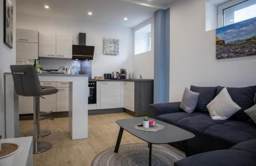 Wolfsburg Apartment | HANNIBAL - Design Apartment Lavendel 4, VW Nähe, Parkplatz, Küche, HighSpeed-WLAN, Fitness, Solarium