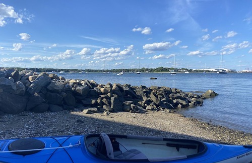 North Kingstown House | Harbor front, stairs to beach; beautiful outdoor spaces, grill ,kayaks, fire pit