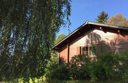 Bromskirchen Cabin | 'Haus Frei Wald', 6-person Norwegian log cabin Sauerland