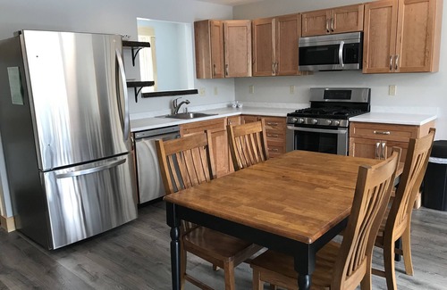 Carrabassett Valley Apartment | Head straight onto the bike trails from your driveway - no car needed!