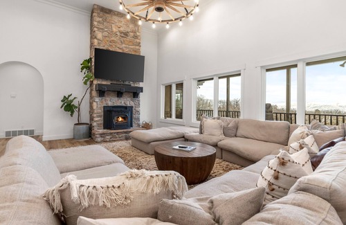 Lake Creek Estates House | Heber Luxury Chalet by InvitedHome | Fly Fishing, Hot Tub, Patios, Game Room