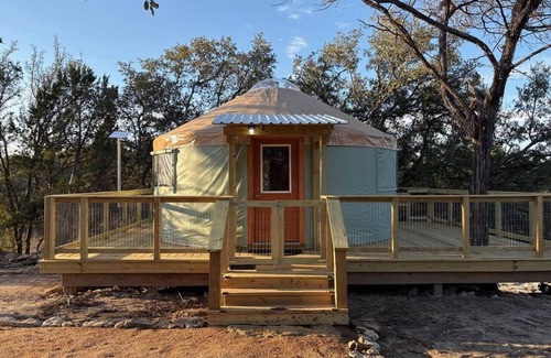 Gatesville Cabin | Hill Country Digital Detox Yurt, Rustic Hill Country Glamping