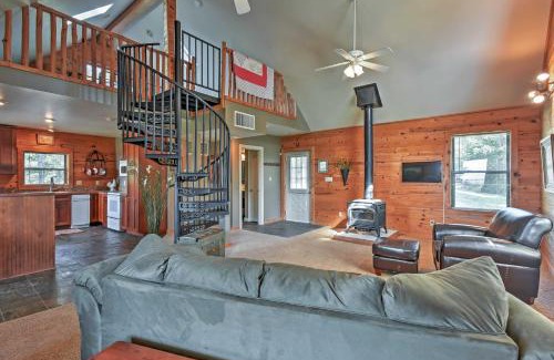 Defiance House | Hillside Cabin on 43 Acres with Private Lake and View!
