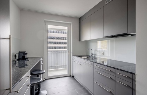 Altstetten Apartment | Hip Altstetten 1BR w/Storage Room & W/D, nr Shops, by Blueground