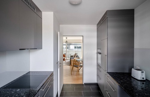 Altstetten Apartment | Hip Altstetten 1BR w/Storage Room & W/D, nr Shops, by Blueground