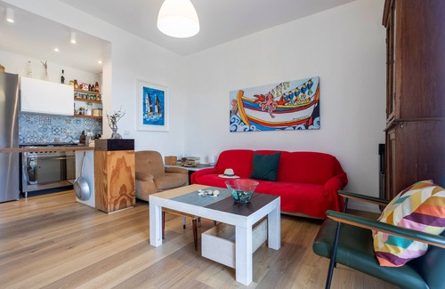 Capaci Apartment | Holiday Apartment "The View Of The Sea" near Beach with 2 Balconies & Wi-Fi