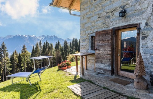 Porte di Rendena House | Holiday Home “Baita dai Cotai” in Fantastic Scenery with Mountain View