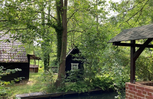Markische Heide House | Holiday Home 'Ferienhaus Im Spreewald' with Private Terrace, Shared Garden and Wi-Fi