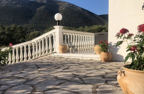 Igoumenitsa House | Holiday idyll in an olive grove, Mediterranean nature with a view of the sea and mountains.