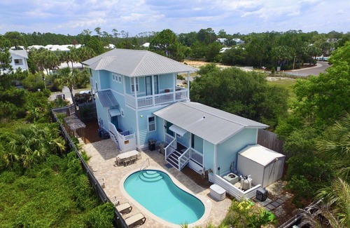 Village of Sugar Beach House | Home with Private Heated Pool 4 Bikes Golf Cart/option, Pet allowed-1 By the Sea