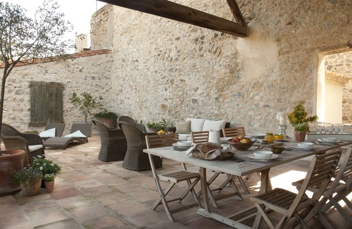 Lagrasse House | House La France -Terrace Apartment. RIVERSIDE home overlooking the river Orbieu
