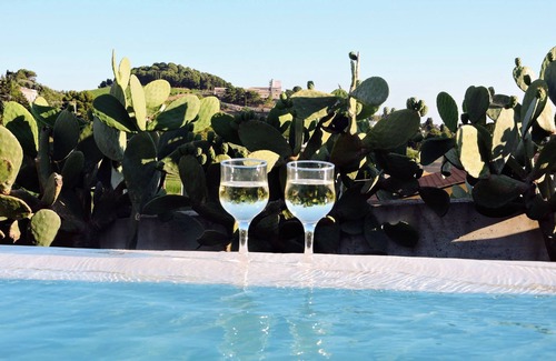 Buseto Palizzolo House | House with infinity pool in the hills near the sea and Trapani