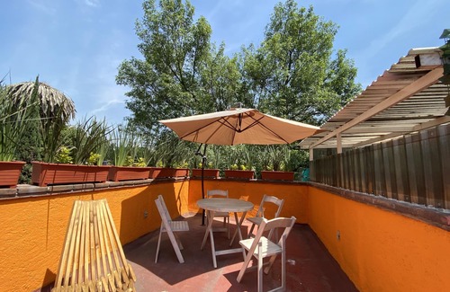 Coyoacan House | House with Roof Garden in the Center of Coyoacan