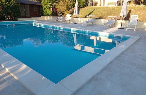 Montecchio House | House with swimming pool and panoramic view surrounded by olive trees