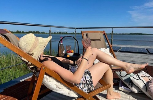 Łazy Boat Rental | Houseboat in Łazy by Lake Jamno