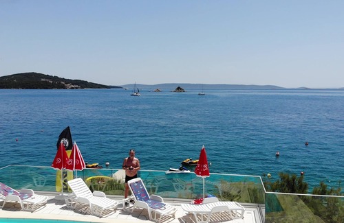 Seget Vranjica House | Split-Dalmatia-Most beautiful sea view on Adriatic,beach on the sea,heated pool