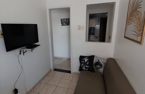 Boa Viagem Apartment | In the heart of Boa Viagem with view of Pracinha,it accommodates up to 3 guests.