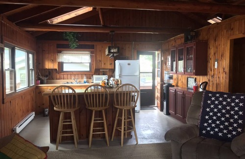 Wolcottville Cabin | Indian Lakes Cabin with private beach and dock lake side