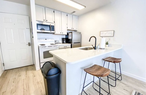 Harbor Village Condo | Inn Building Condo #213 Pet friendly, Patio view!