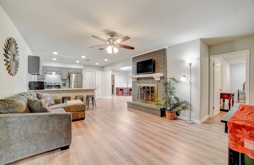 Pecan Valley House | Inviting home with heated pool, enclosed yard, central AC, & W/D - dog-friendly