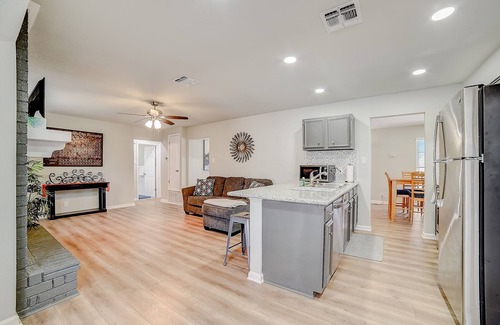 Pecan Valley House | Inviting home with heated pool, enclosed yard, central AC, & W/D - dog-friendly