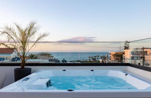 Adelianos Kampos Apartment | Isla Luxury Apartments - Private Rooftop with Hot tub - 100m from Beach