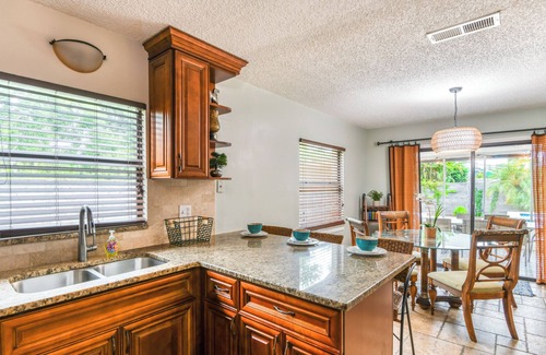 Butler Beach House | Island Time - Pool & Heated Spa, Lovely Home Near the Beach!