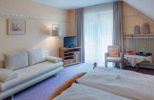 Bad Bertrich Apartment | Junior Suite, shower or bath / WC, 1 bedroom - Hotel Am Schwanenweiher