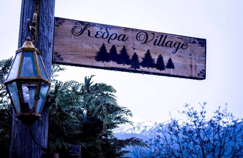 Karpenisi Ski Chalet | kedra Village wooden chalet in the mountain me iamatika loytra with thermal spas